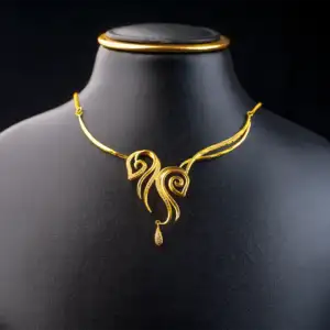 Golden Swan Necklace