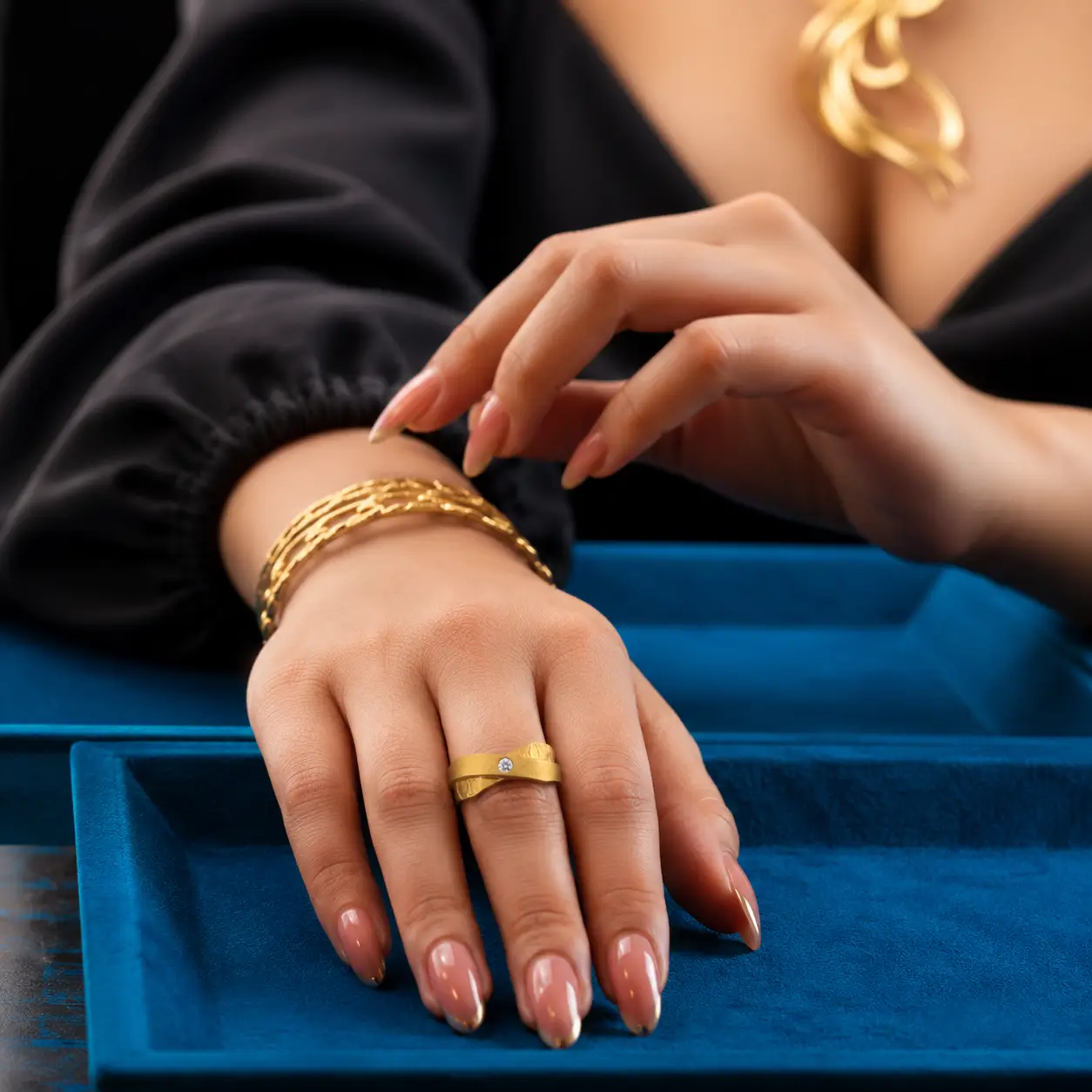 New Ganesha Aveline Cross Ring