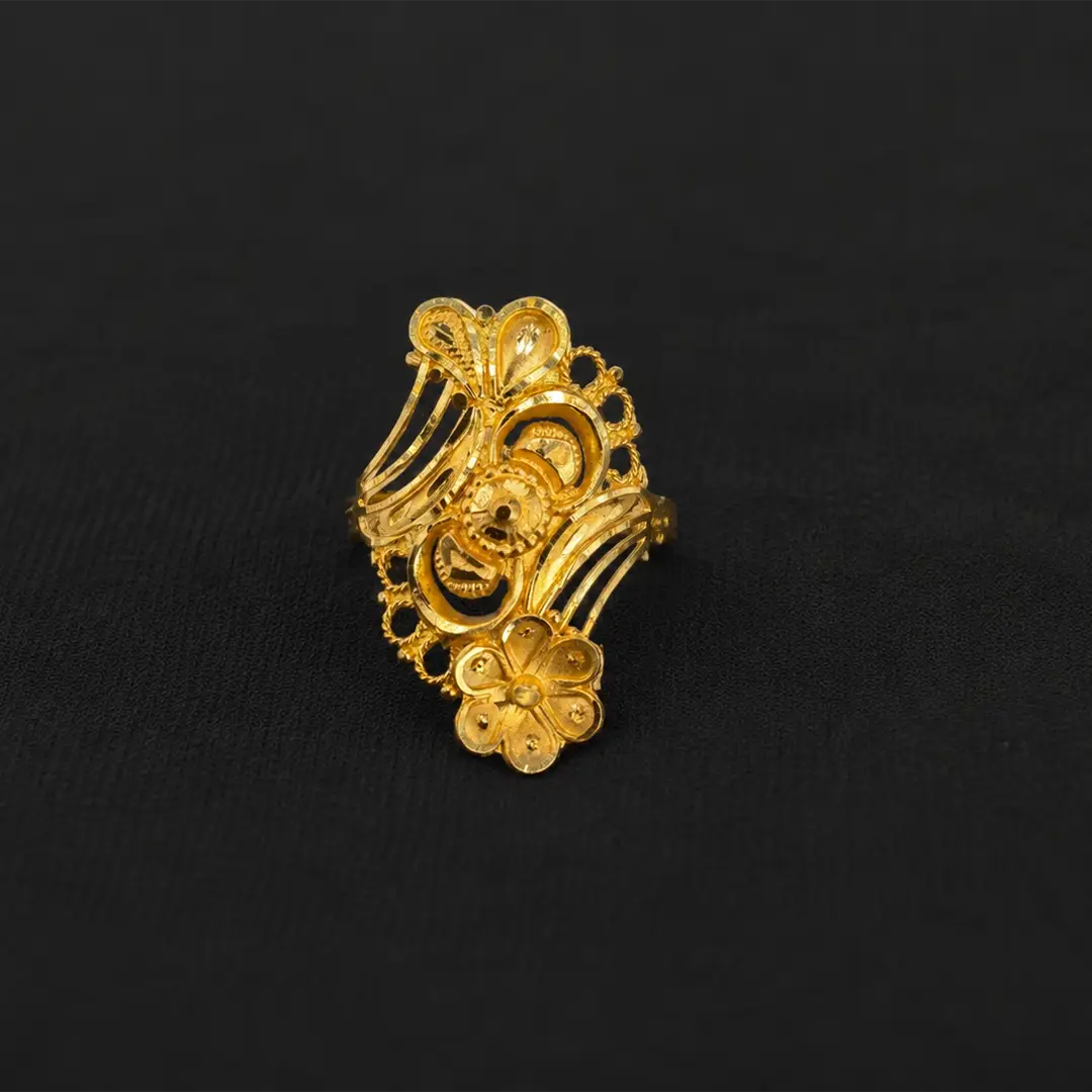 New Ganesha Mayura Bloom Ring