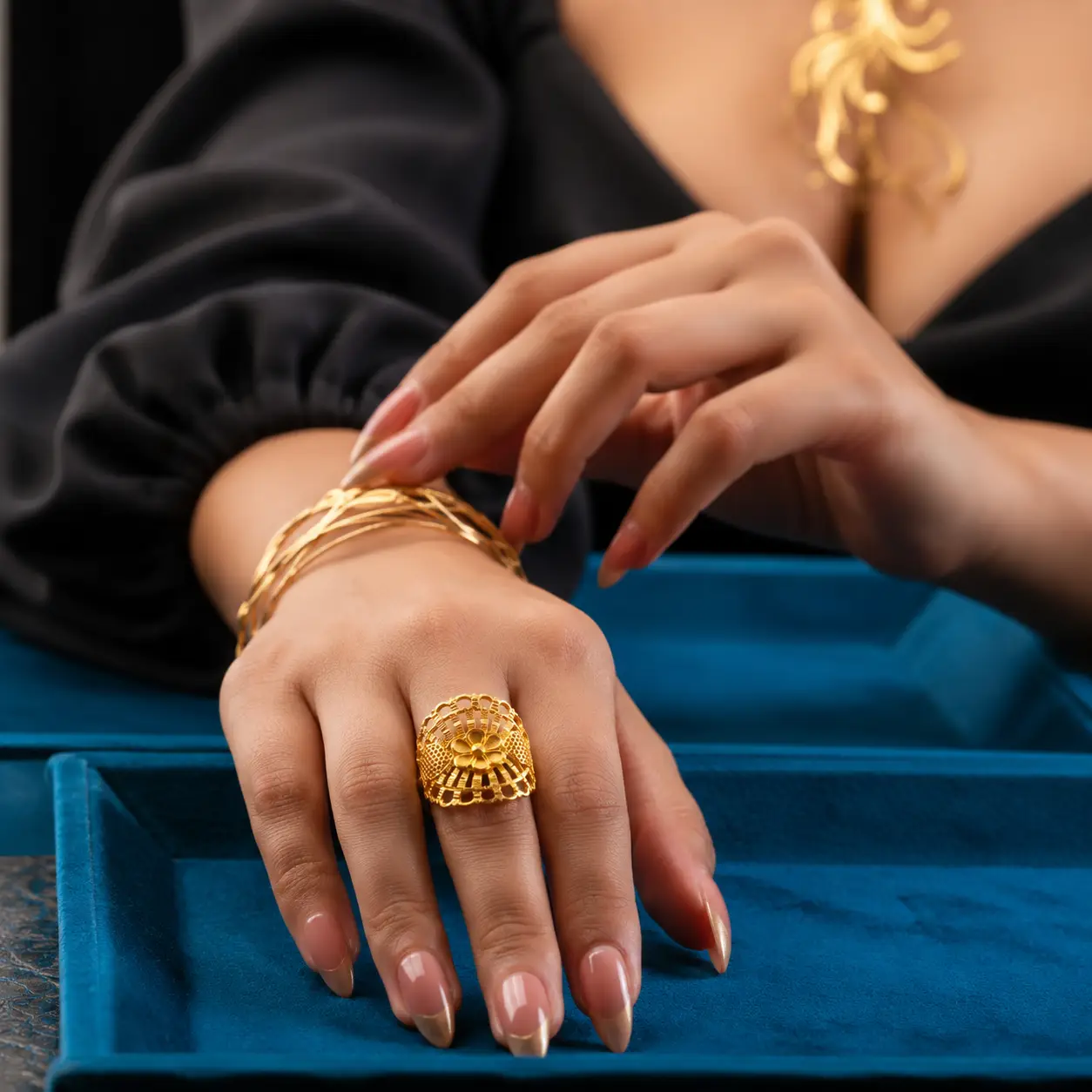 New Ganesha Suriya Sunburst Ring