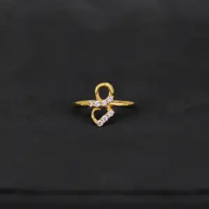 Heart Loop Gold Ring