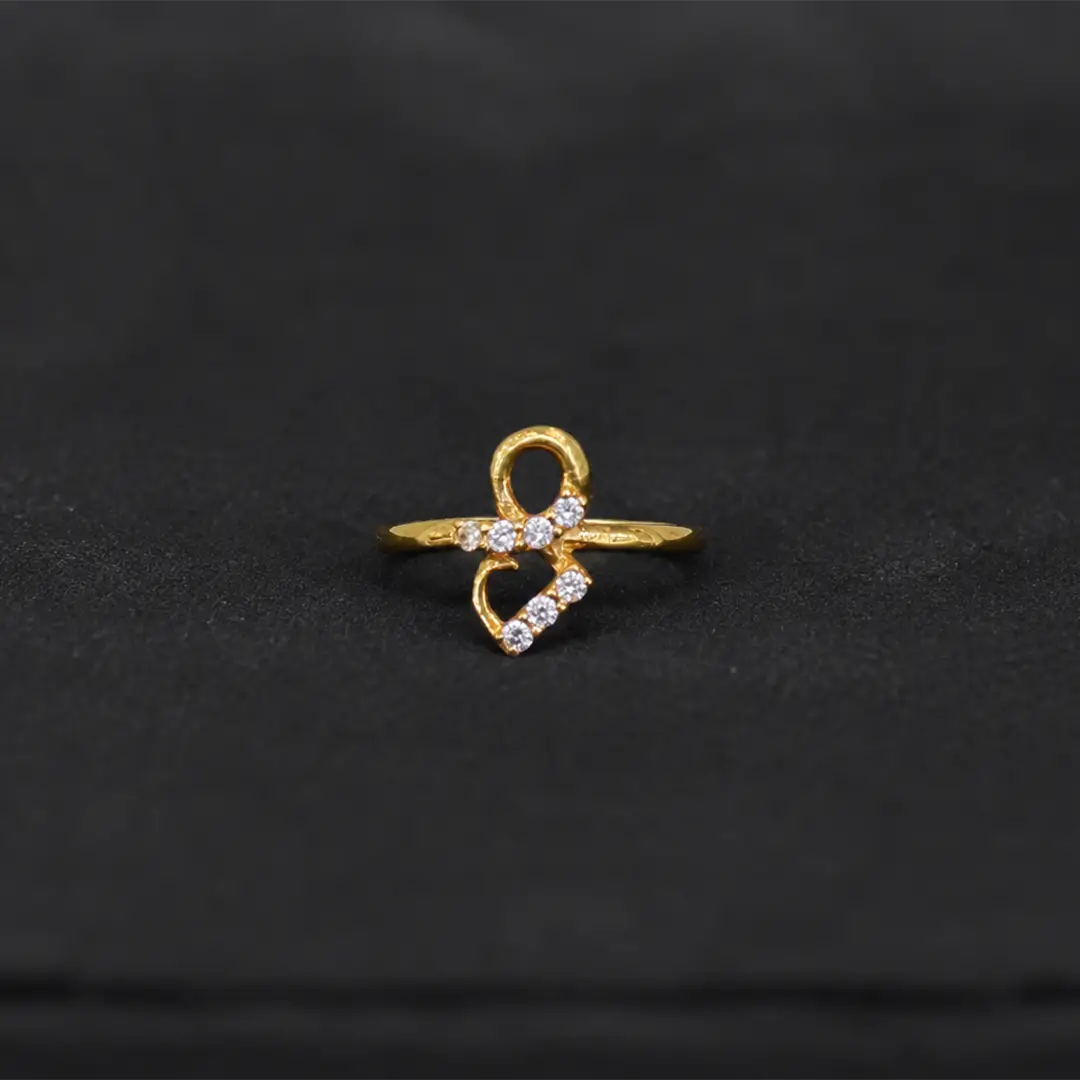 Heart Loop Gold Ring