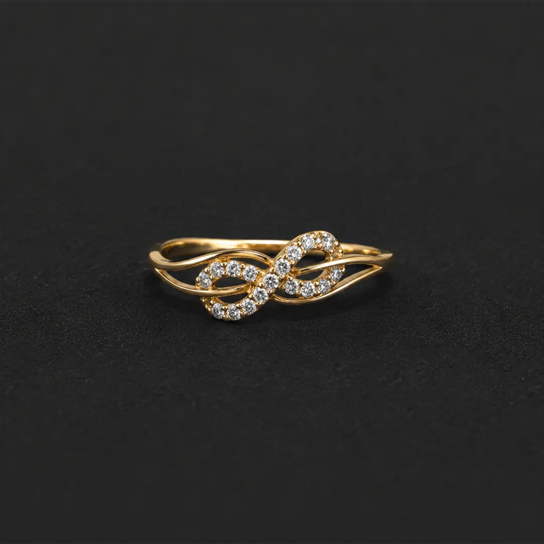 Infinity Swirl Gold Ring
