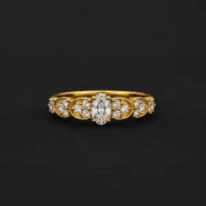 Classic Cluster Gold Ring