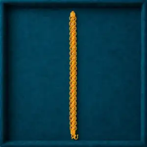 Braided Halo Link Gold Bracelet