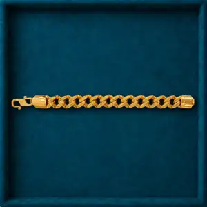 Bold Curb Gold Bracelet