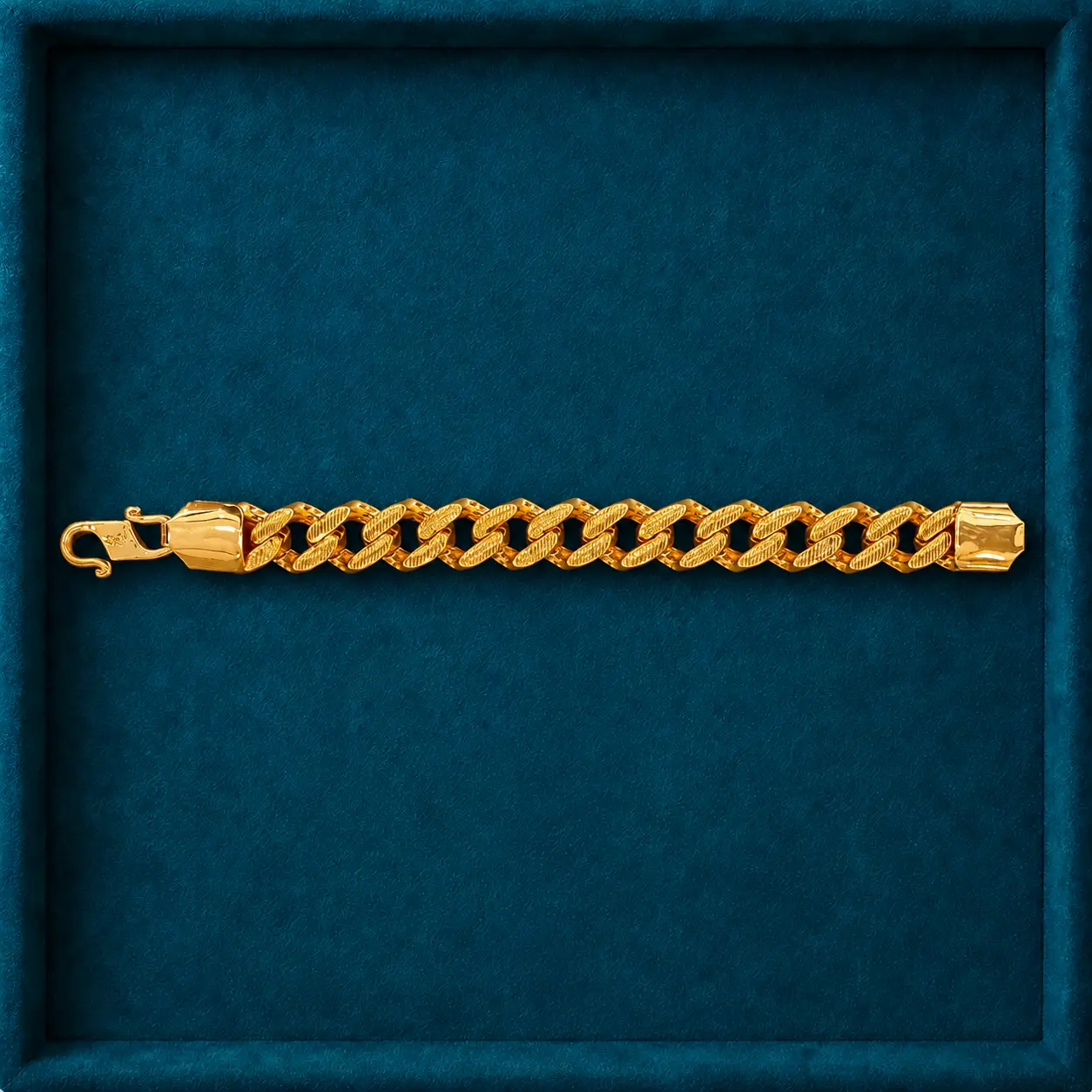 Bold Curb Gold Bracelet