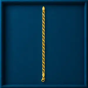 Textured Curb Gold Bracelet