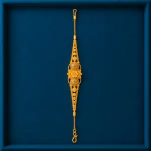 Floral Filigree Gold Bracelet