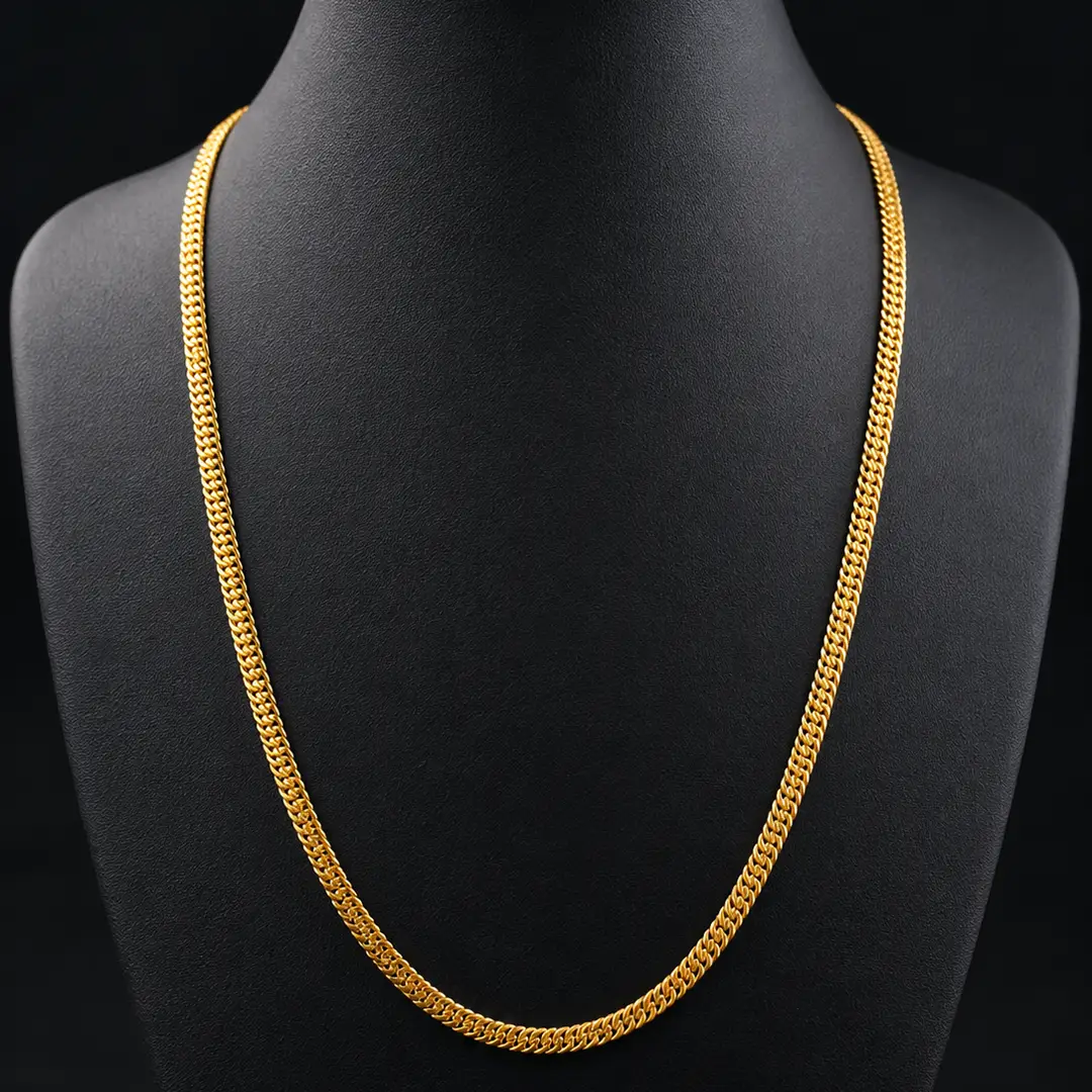 Sleek Curb Gold Chain